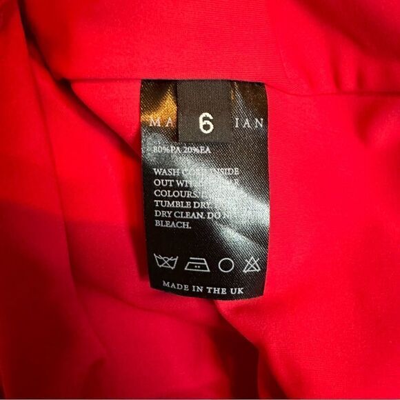 MAXIMILIAN DAVIS Disco Drape Bodysuit UK size 6 - Picture 7 of 9